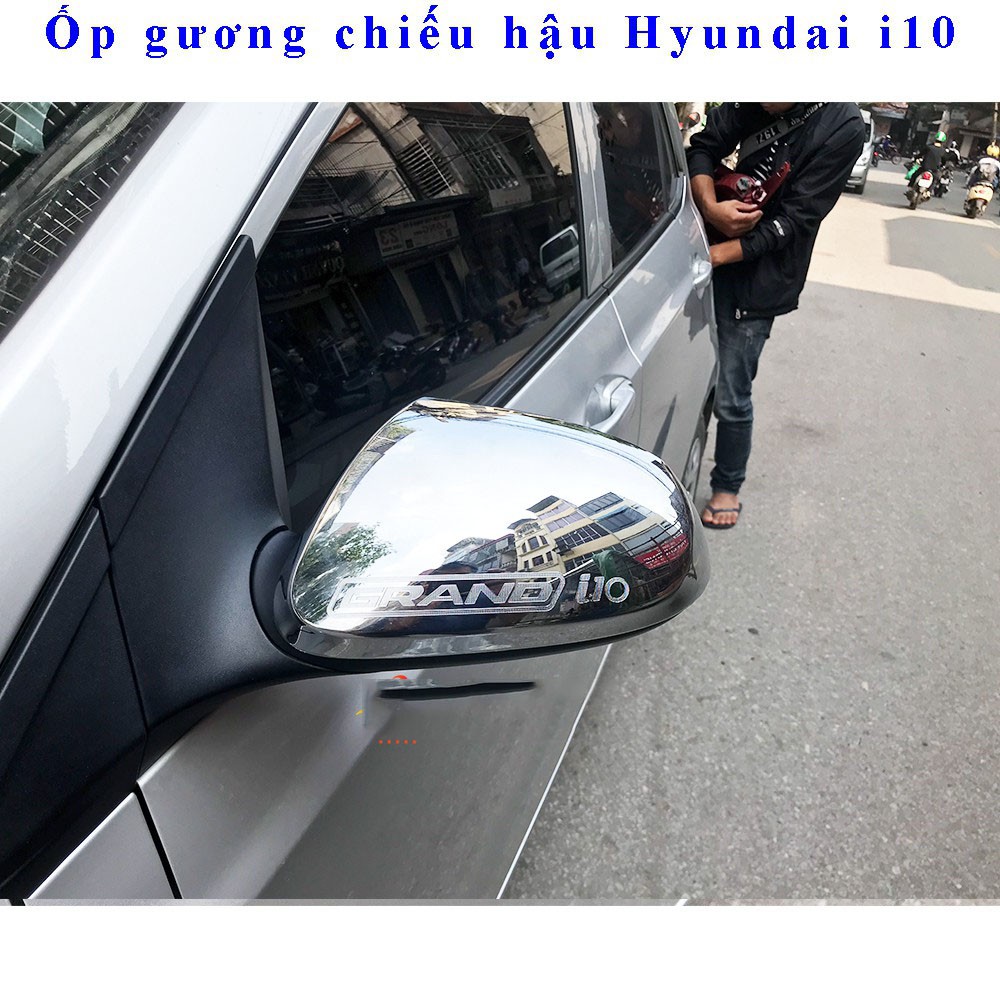 Ốp tráng gương mạ crom Grand I10 bộ 2 chiếc