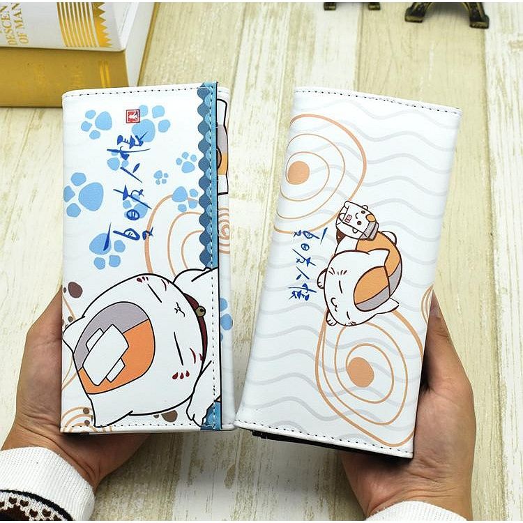 Ví Kế toán Hai Chiều Hình Mèo Hoạt Họa Natsume Cao Cấp Dành Cho Nam Nữ