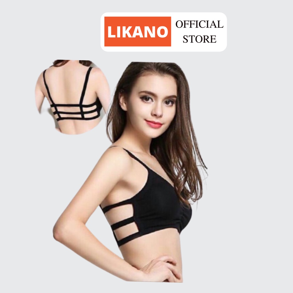 Áo bra 3 dây cotton thấm hút dễ thương LIKANO BRA06