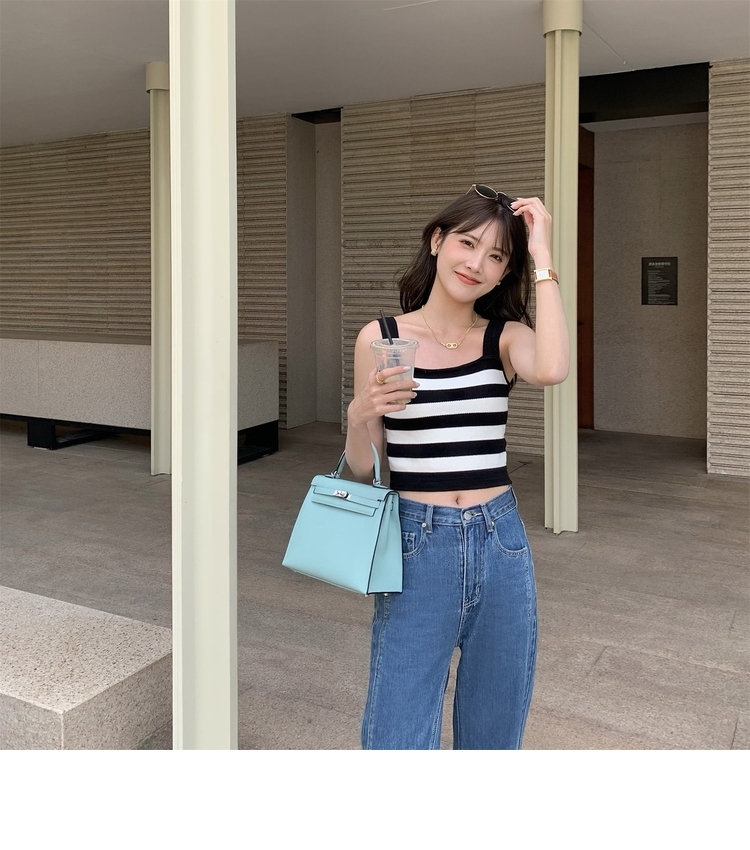 SUXI Áo Croptop Sát Nách Thời Trang Mùa Hè Cho Nữ