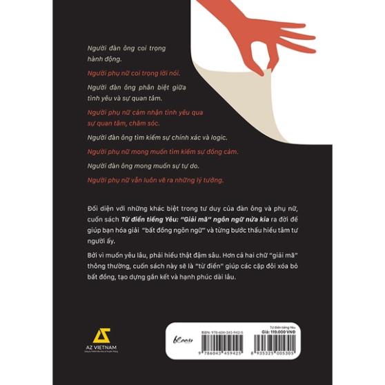 Sách Từ Điển Tiếng Yêu - “Giải Mã” Ngôn Ngữ Nửa Kia - AZVietNam