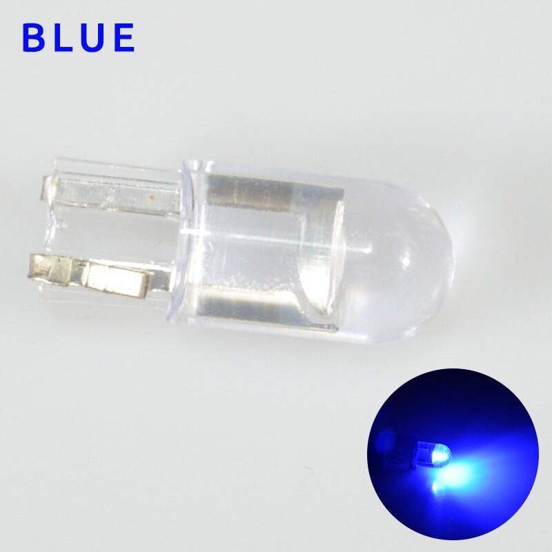 01 bóng LED T10 sáng tốt ĐÚC KÍNH như zin lắp mặt đồng hồ, demi, xi nhan xe máy, ô tô DC 12v