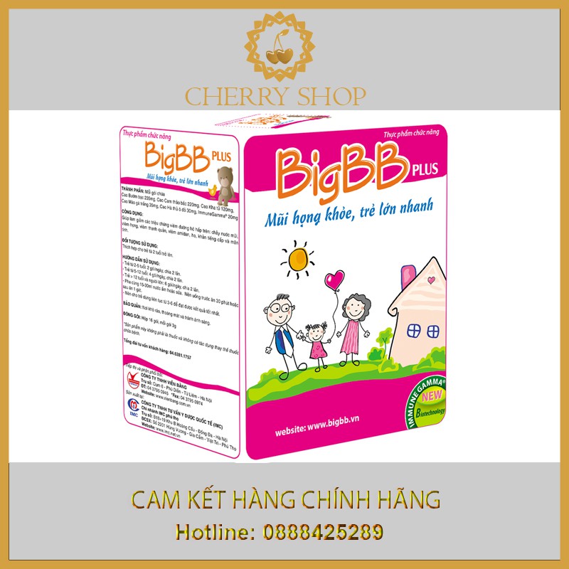 [CHÍNH HÃNG] - BIGBB PLUS - Có Tem Tích Điểm (Hộp 16 Gói)