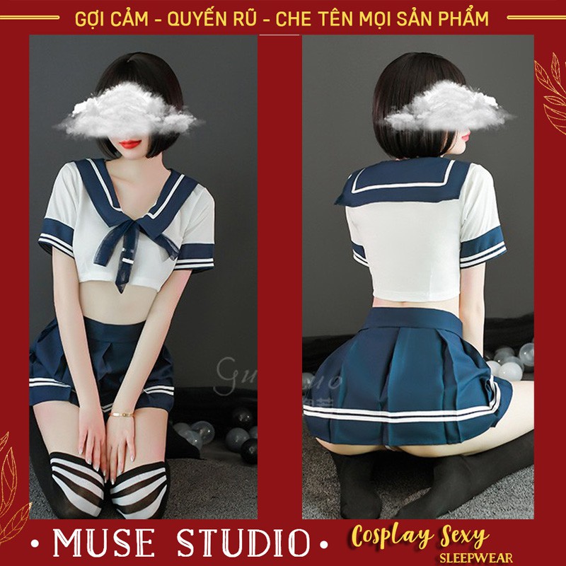 Đồ Ngủ Cosplay ⚡𝑭𝑹𝑬𝑬𝑺𝑯𝑰𝑷⚡ Váy Ngủ Cosplay Anime Nữ Sinh Gợi Cảm, Cosplay Học Sinh Quyến Rũ