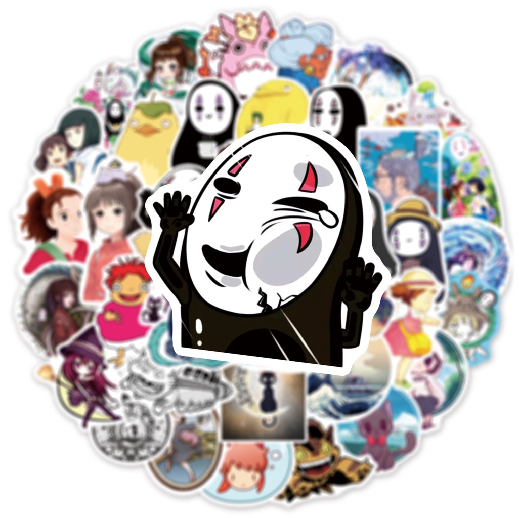 Set 100/50/25/10 Miếng Dán Họa Tiết Hoạt Hình Anime Nhật Bản Dùng Để Trang Trí Đa Năng