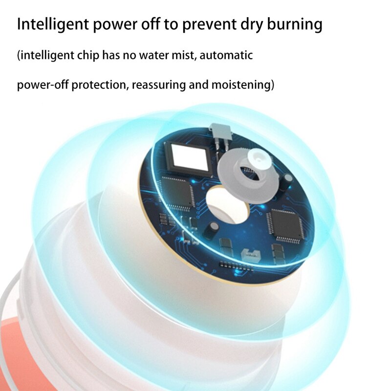 Thiết bị khuếch tán tinh dầu thơm duy trì độ ẩm không khí có đèn LED