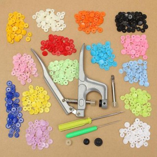 Kẹp Bấm Nút Nhanh KAM + 150 nút nhựa T5, Nút Nhấn, Tả Vải và Giấy
