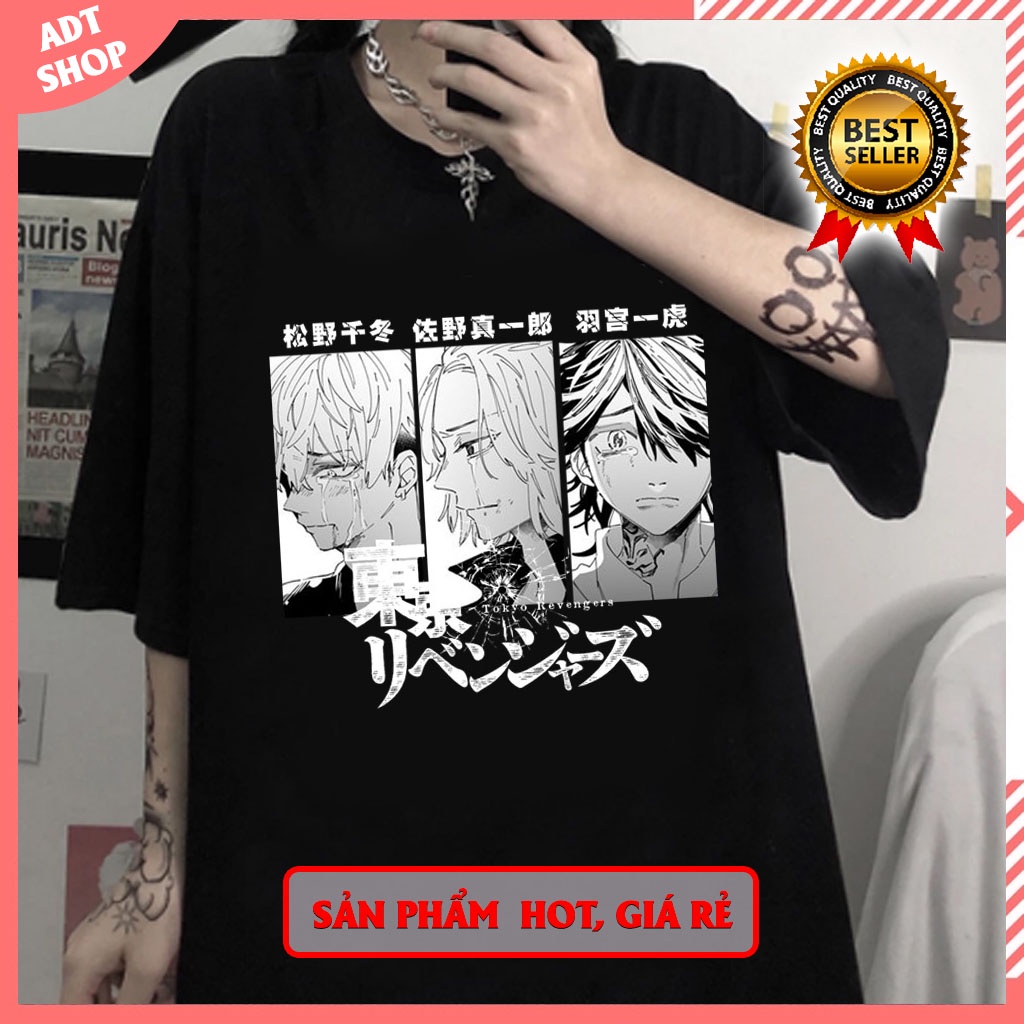 Áo thun Tokyo Revengers Harajuku Anime Hanemiya Kazutora Matsuno Chifuyu Sano Manjiro độc đẹp giá rẻ