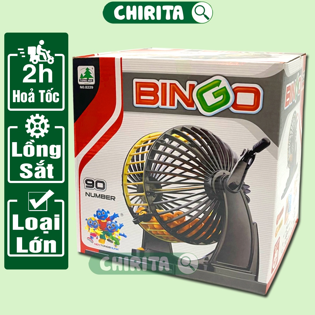 Bộ Đồ Chơi Lô Tô Lồng Quay Lô Tô Đủ Mẫu Khách Chọn - Bộ Cờ Loto Bingo 90 Số / 75 Số Boardgame Đồ Chơi Tết Trẻ Em CHIRITA