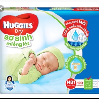 Miếng lót sơ sinh Huggies NB1/100M