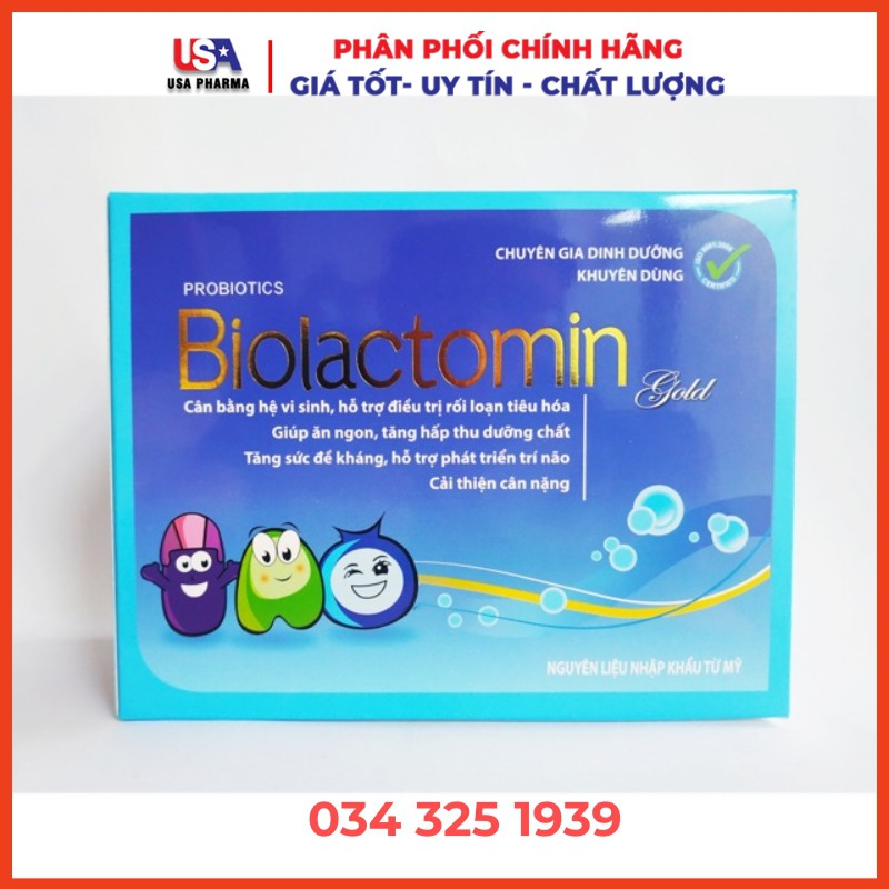 CỐM VI SINH BIOLACTOMIN GOLD - CÂN BẰNG HỆ TIÊU HÓA ĐƯỜNG RUỘT, CHỐNG TÁO BÓN