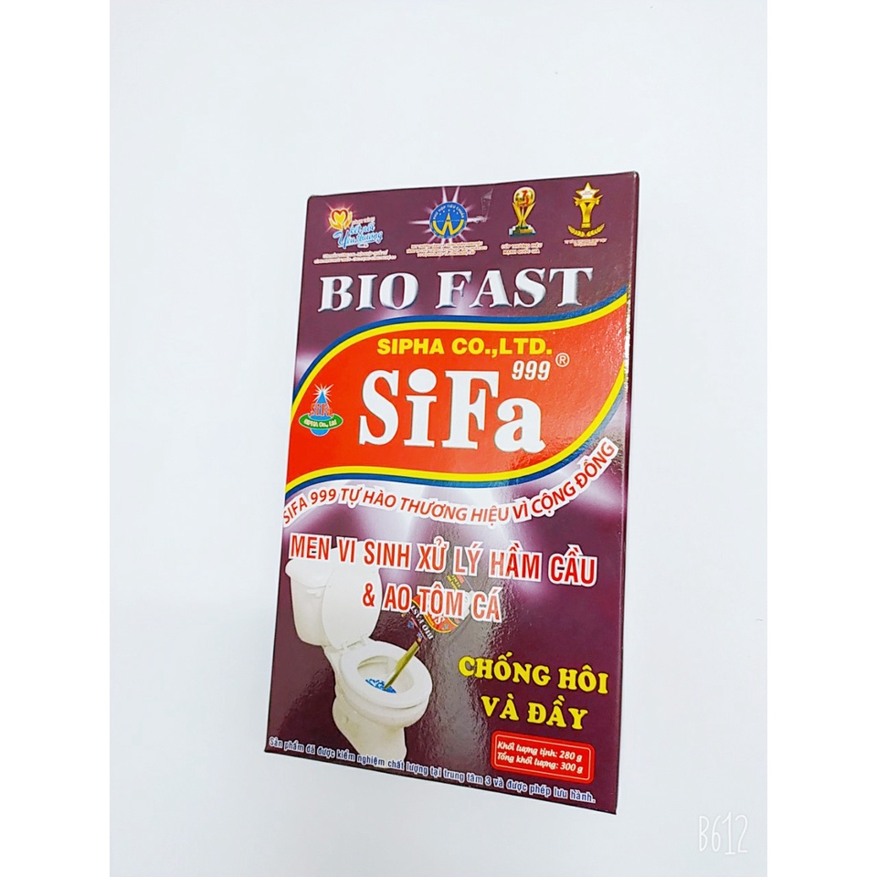 Men vi sinh khử mùi toilet bồn cầu chống mùi hôi cống bể phốt men vi sinh khử mùi Bio Fast 300g Sifa