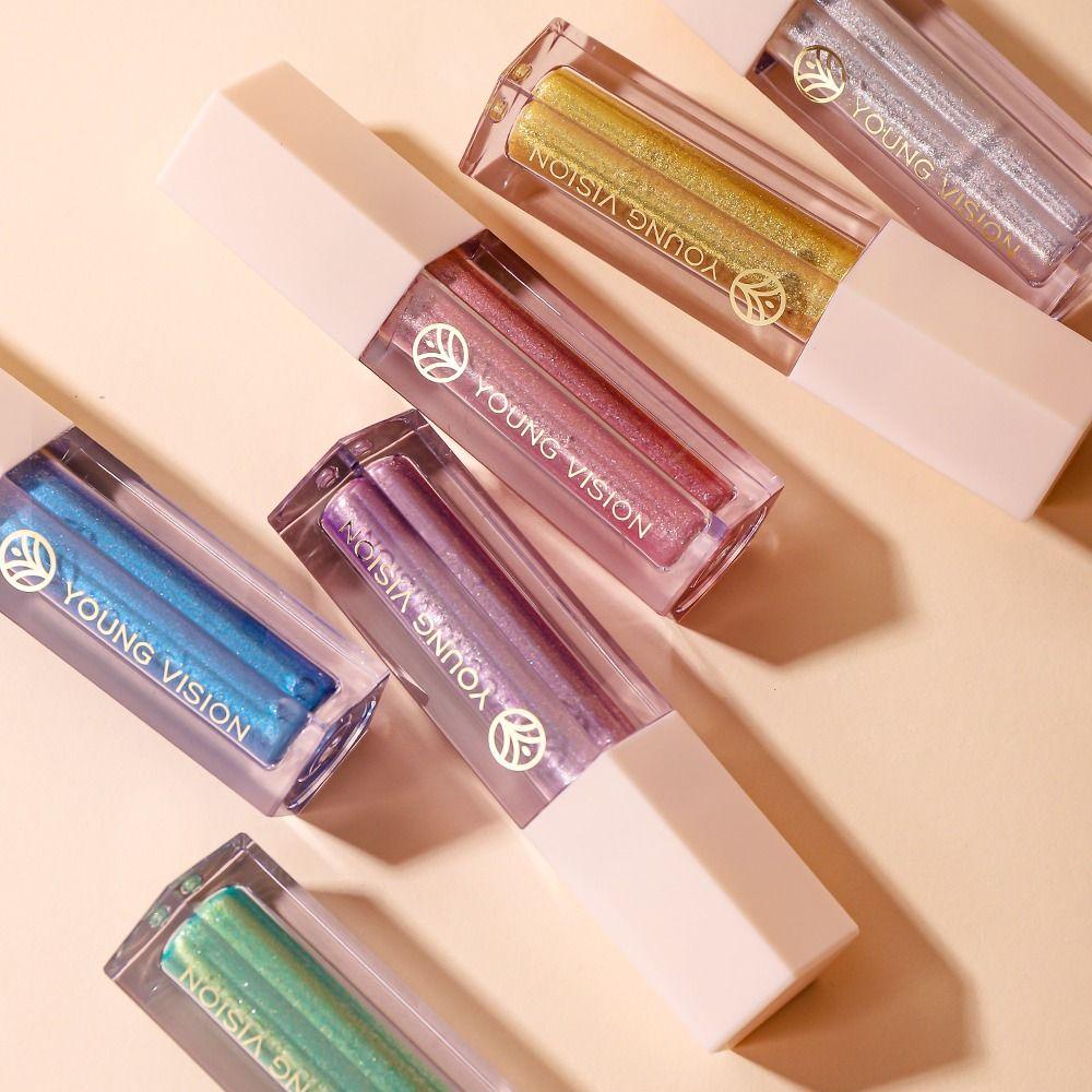 Bộ 6 Phấn Mắt Dạng Lỏng Màu Nhũ Lấp Lánh Lâu Trôi