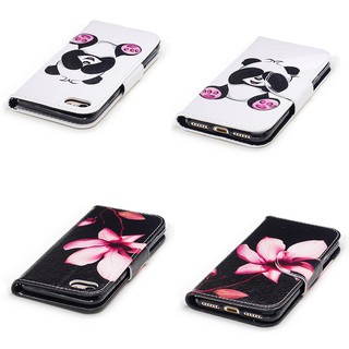 Bao da điện thoại họa tiết xinh xắn có ngăn đựng thẻ cho Apple iPhone 7 Plus / 8 Plus