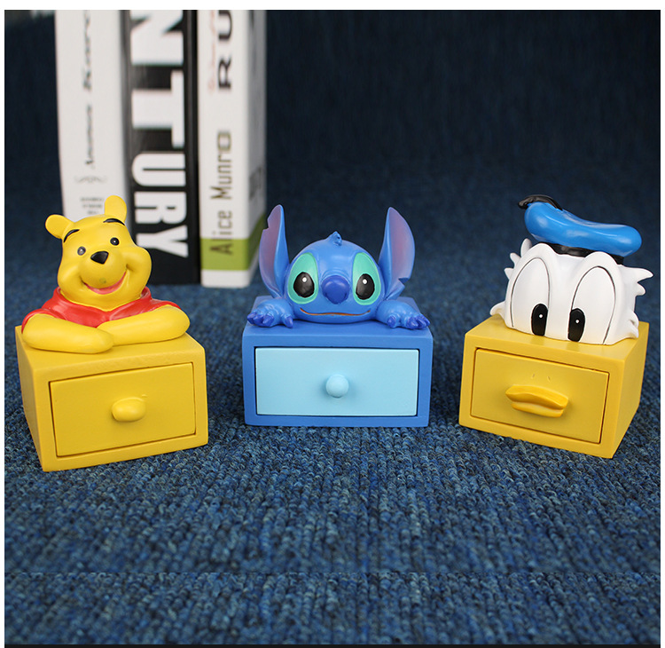 DONALD DUCK Hộp Đựng Trang Sức Kiểu Dáng Hoạt Hình Disney Dễ Thương