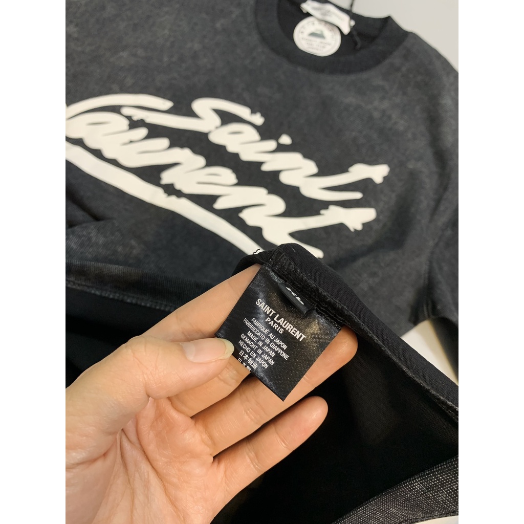 🌟 Áo thun nam nữ hàng siêu cấp saint laurent ảnh thật, mặc đơn đôi nhóm
