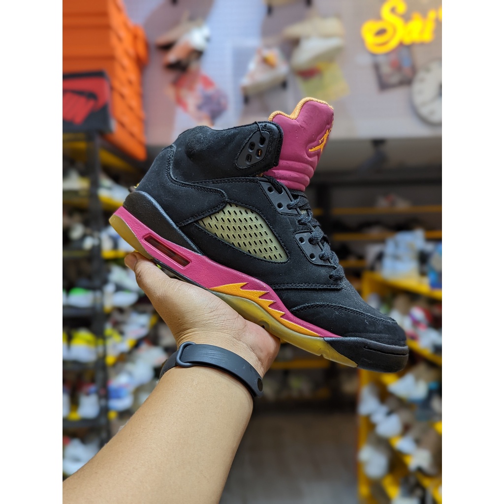 Giày 2hand Jordan 5 Retro Black Pink  - 440892-067 - Giày Cũ Sài Gòn 127
