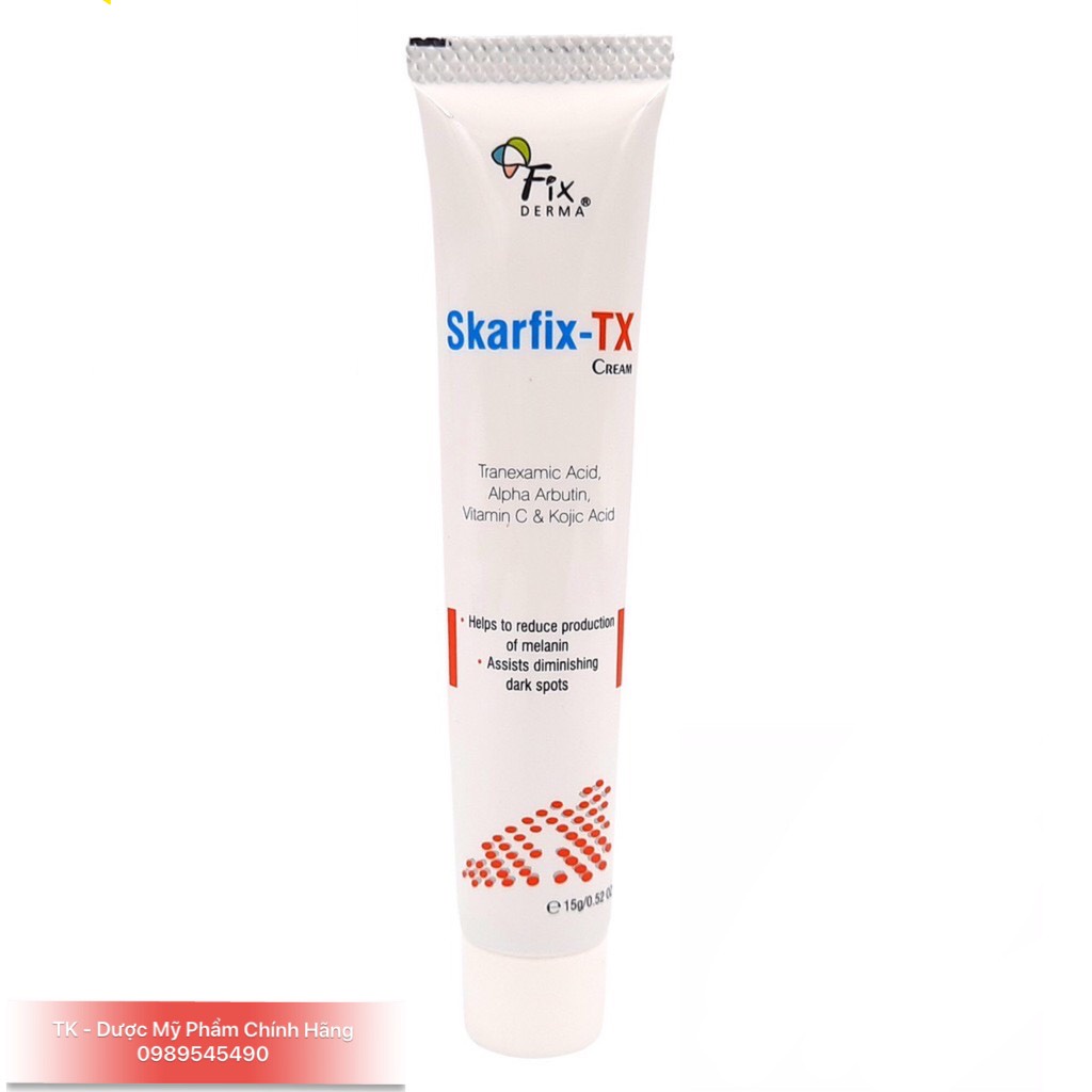 (Nhập khẩu) Kem Sáng Da Mờ Thâm Nám Fixderma SKARFIX TX CREAM 15g - Thi Vũ