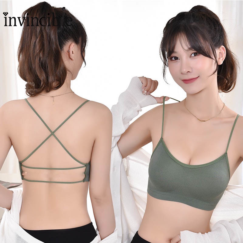 Áo Ngực Không Đường May Mềm Mại Đơn Giản Thoải Mái Dùng Tập Yoga