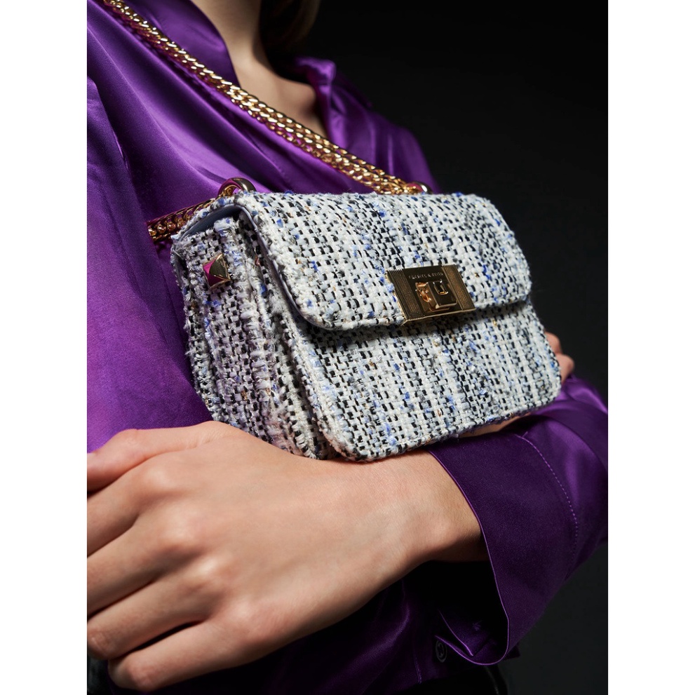 Túi CNK vài tweed mẫu limited full box nam châm hàng chuẩn store cao cấp Store