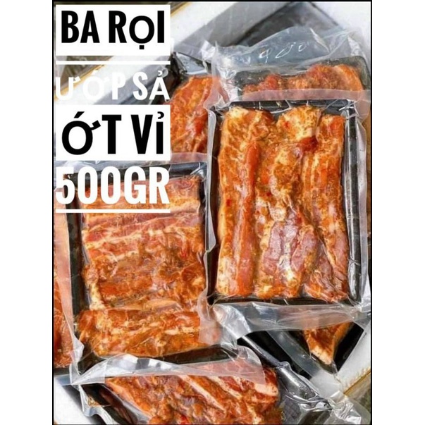 BA RỌI HEO ướp sả 1 NẮNG 500g