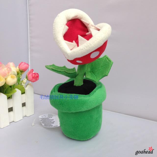 ☞❀❤♕GOAHot Sell Super Mario Bros Piranha Plant 19cm Soft Plush Doll Toy Kids Gifts