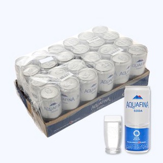 Thùng 24 lon Nước giải khát có ga AQUAFINA soda lon 320ml / Nước soda AQUAFINA lon 320ml