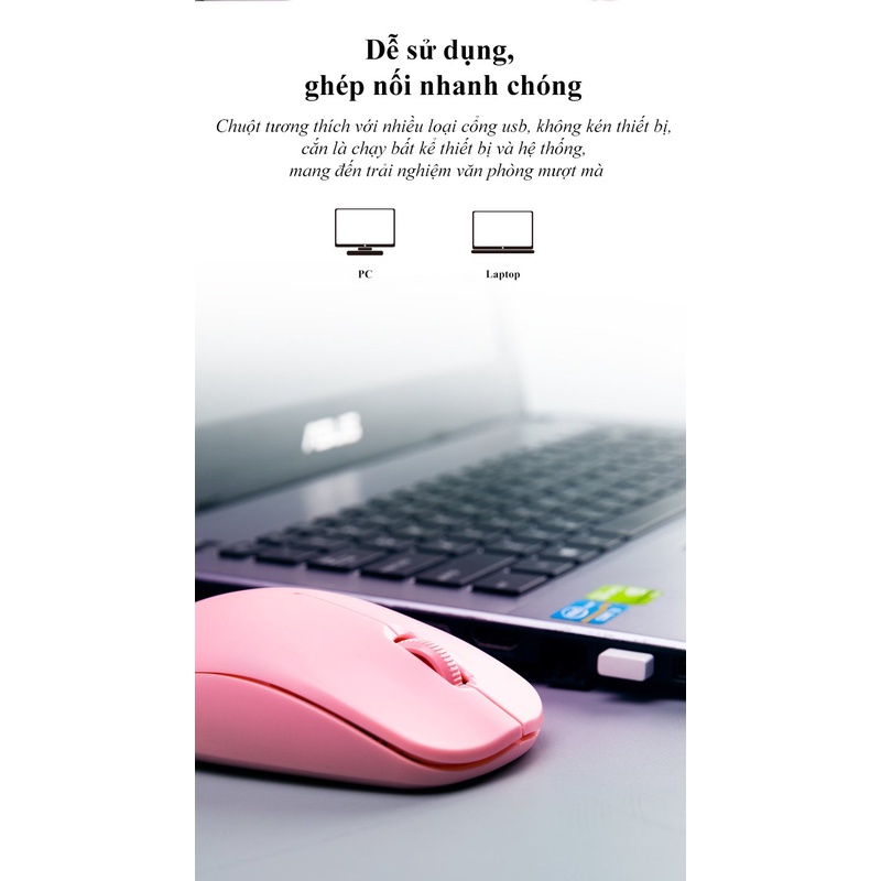 Chuột không dây Newmen F300 nhiều màu sắc - Hàng chính hãng