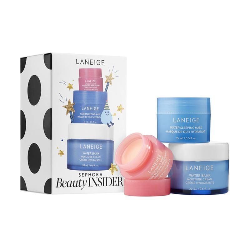 [CHÍNH HÃNG]Set 3 Món Mặt Nạ Ngủ Laneige, Mặt nạ môi, Kem dưỡng siêu cấp nước