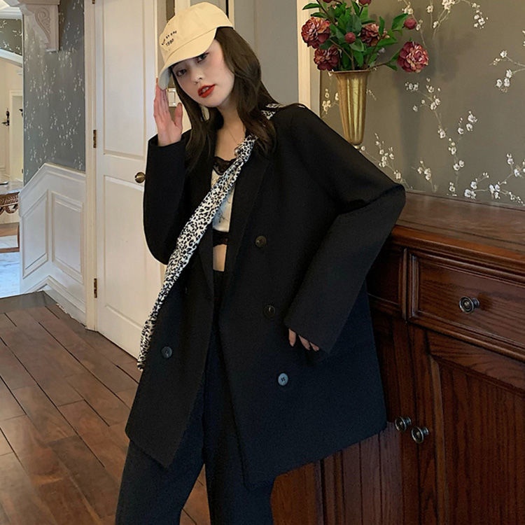 Jiashucheng Áo Khoác Vest Mỏng Dáng Rộng Phong Cách Hàn Quốc Thời Trang Xuân Thu Mới Cho Nữ