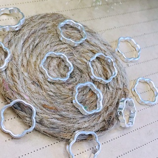 [Giá sỉ] Charm bạc khung đá cánh hoa (CB109)