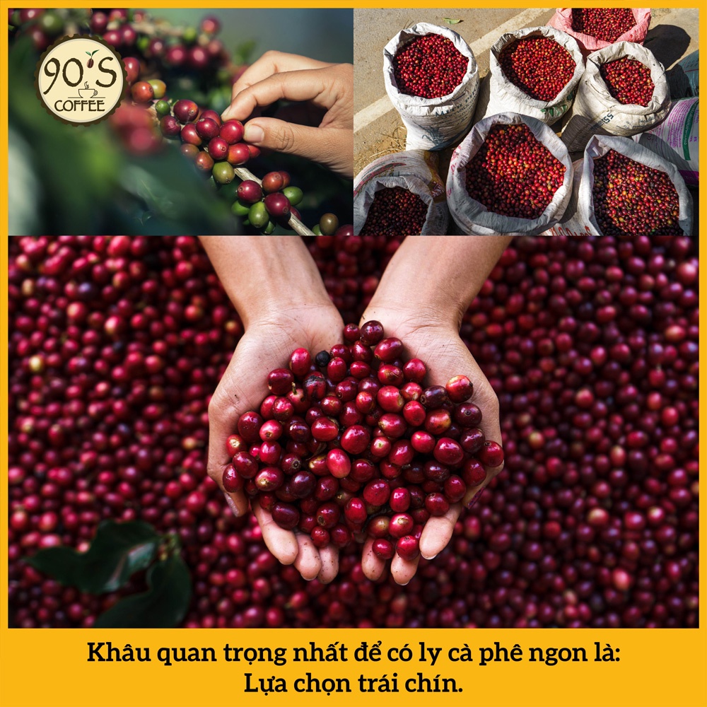 Cà phê RANG MỘC CHẤT LƯỢNG CAO 250Gr CHÍNH HÃNG 90S COFFEE