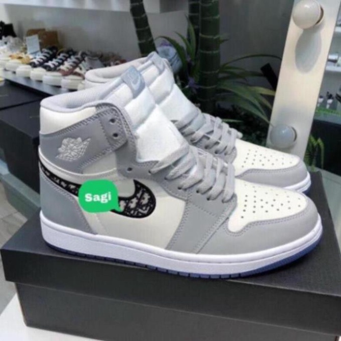 [Full Box Bill ]Giày jd dior cổ cao + cổ thấp nam nữ màu xám bản cao cấp | BigBuy360 - bigbuy360.vn