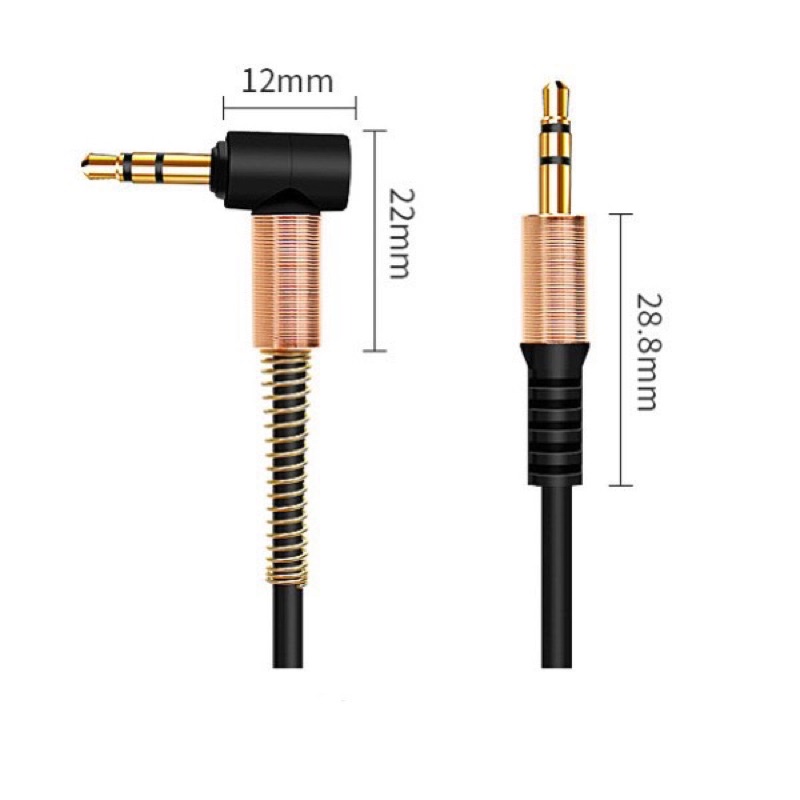 Dây cáp âm thanh AUX kết nối loa 2 đầu 3.5mm dành cho audio kết nối  loa laptop điện thoại xe hơi các thiết bị nghe nhạc