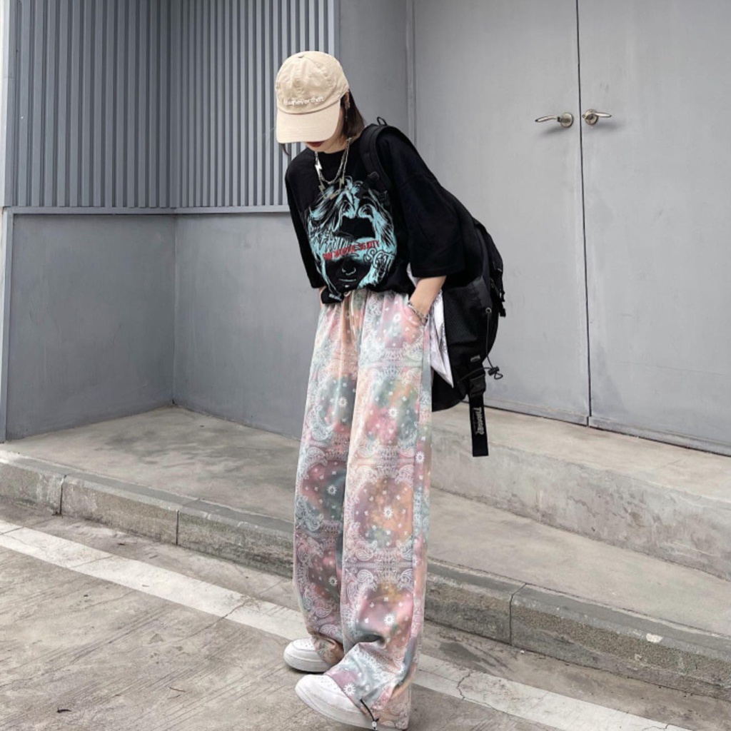 Quần dài jogger họa tiết hoa văn độc đáo unisex cryaotic10