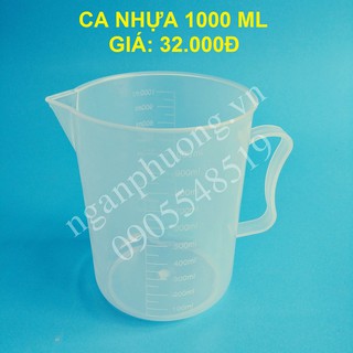 Ca nhựa 1 lít ,ca đong nhựa có vạch chia 1000ml