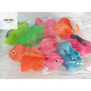 [Mua 1 tặng 1] TÚI 8 KHỦNG LONG CHÍT LOẠI 8CM NHIỀU KIỂU, NHIỀU MÀU (Nhựa PVC cao cấp)