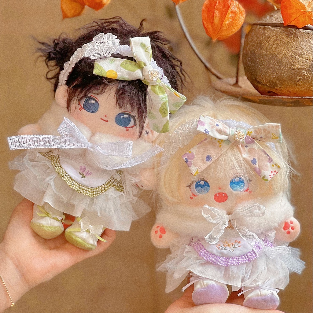 Bộ đồ Vườn chiều cho bé doll 20cm