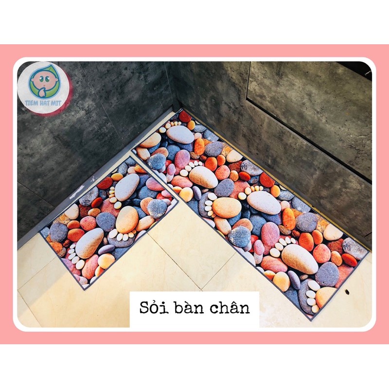 Thảm Bếp 3D lót sàn hàng loại 1 thấm hút nước chống trơn trượt giá Rẻ(Bộ 2 thảm) | BigBuy360 - bigbuy360.vn