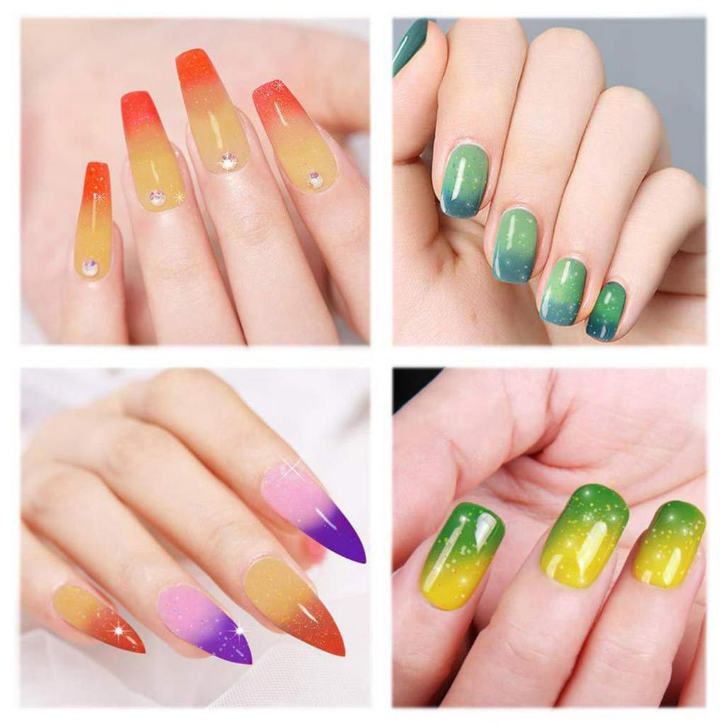 Gel Sơn Móng Tay Nhanh Khô Nhiều Màu Sắc Lấp Lánh