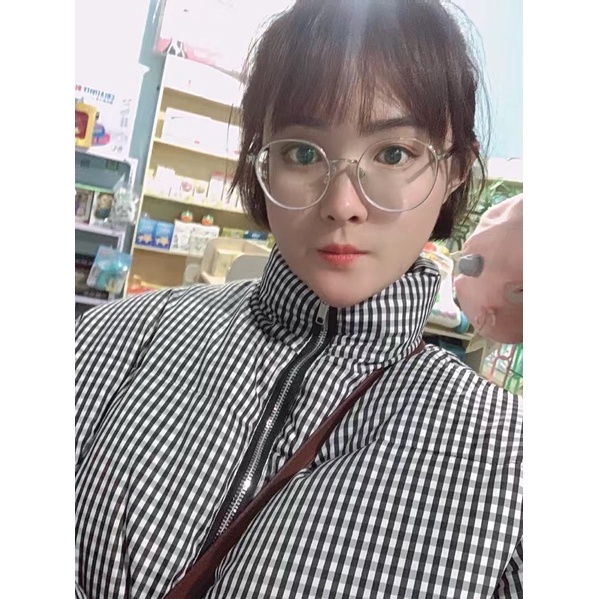 Áo Phao kẻ dáng béo siêu ấm