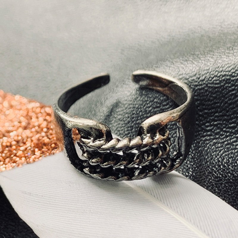 Nhẫn đơn giản có thể điều chỉnh phong cách hiphop thời trang cá tính