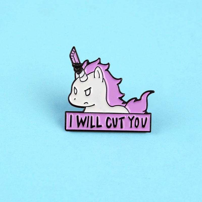 Trâm Cài Áo Hình Kỳ Lân Hoạt Hình Dễ Thương