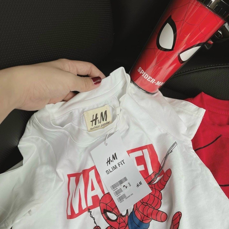 [Mã FAMAYFA2 giảm 10K đơn 50K] Set 2 Áo Phông Hình Mavel Cộc Tay Chất Cotton Mát Cho Bé - Nhà Cam