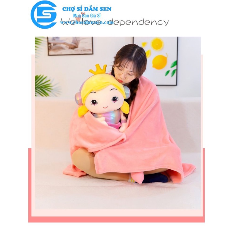 Mền tuyết nhung màu trơn siêu mịn, chăn ngủ trưa văn phòng êm nhẹ, đắp cực ấm G288-Menle