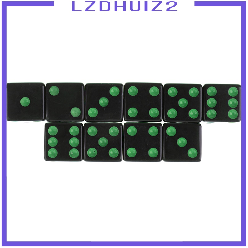 Set 10 Xúc Xắc Sáu Mặt D6 Màu Vàng Cho Tiệc Rpg Mtg | BigBuy360 - bigbuy360.vn