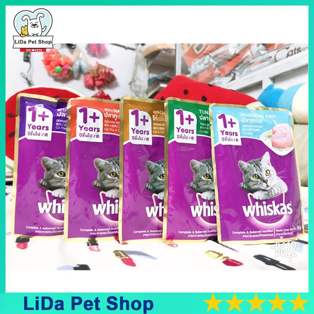 [85g] Whiskas Pate cho mèo trưởng thành - Lida Pet Shop