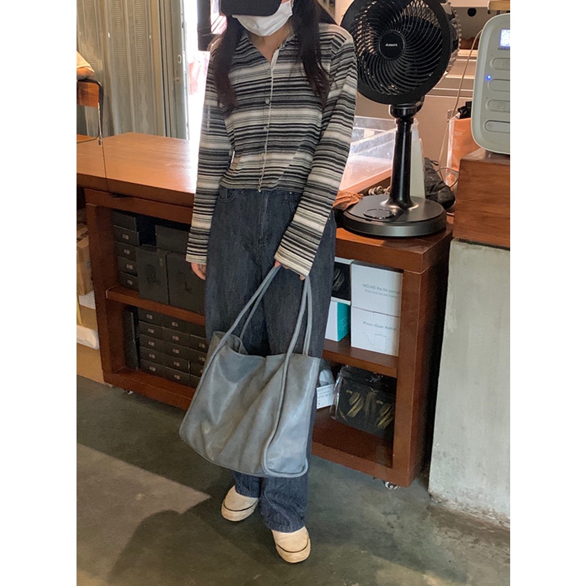 Niche Túi Xách Tote Một Vai Đa Năng Thiết Kế Đơn Giản