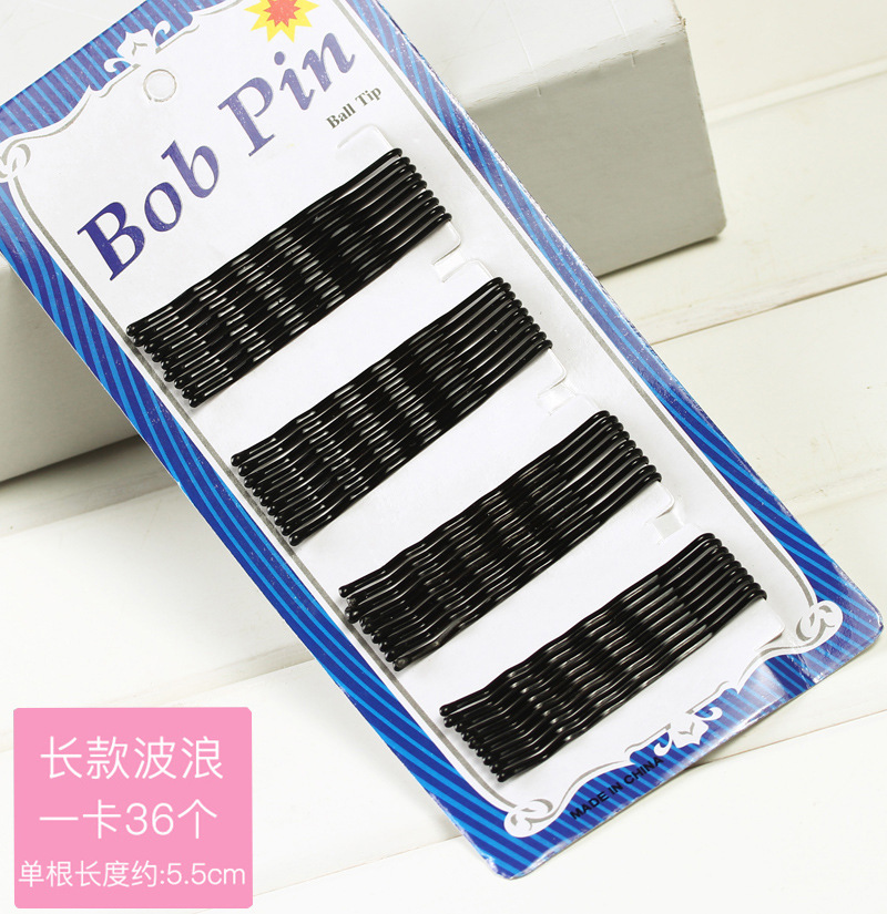 Kẹp Tăm Màu Đen Thiết Kế Đơn Giản Xinh Xắn Phong Cách Hàn Quốc