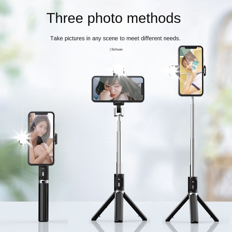 Gậy Chụp Ảnh Selfie Kiêm Giá Đỡ Ba Chân Đa Năng Kết Nối Bluetooth Điều Khiển Từ Xa Cho Điện Thoại | BigBuy360 - bigbuy360.vn